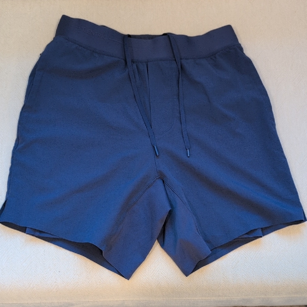 Centric Lined Workout Shorts - Admiral Blue